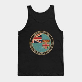 Vintage Republic of Fiji Oceania Oceanian Flag Tank Top